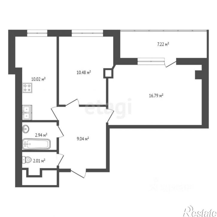 2-комн квартира ул Зорге, 9,  д. 9