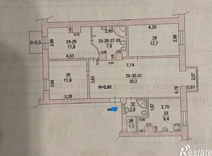 3-комн квартира Халтуринский переулок, 46,  д. 46