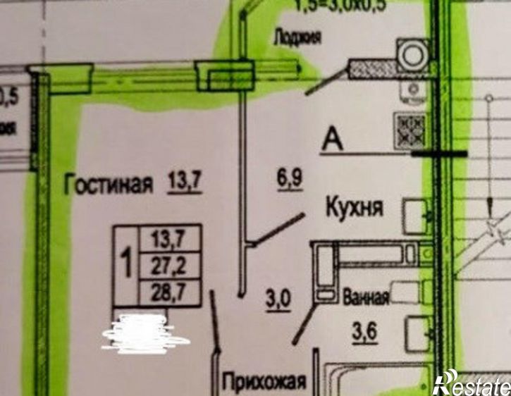 1-комн квартира Берберовская улица, 4,  д. 4