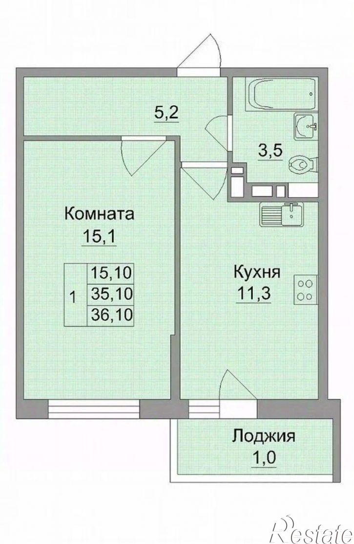 1-комн квартира Ростов-на-Дону г., Октябрьский