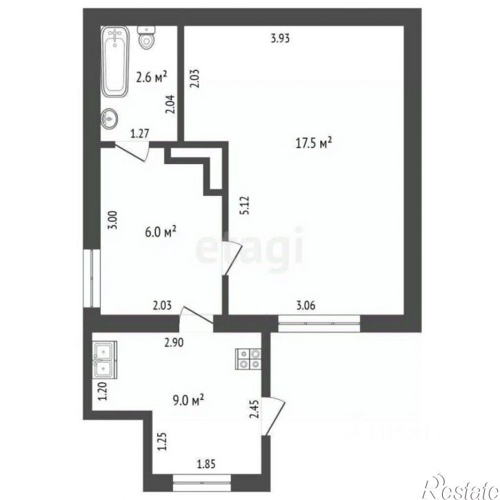 2-комн квартира Кировский проспект, 55,  д. 55