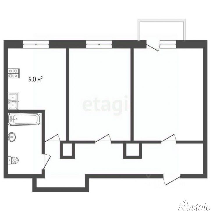 2-комн квартира Большая Садовая улица, 8,  д. 8