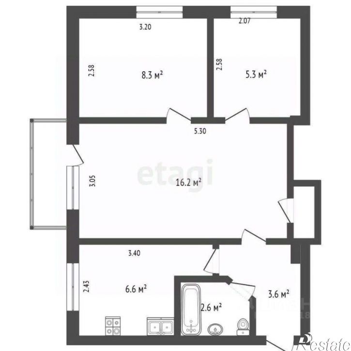 3-комн квартира Совхозная улица, 20,  д. 20