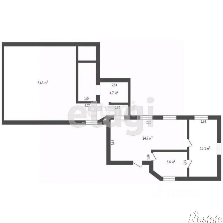 2-комн квартира Береговая улица, 6,  д. 6