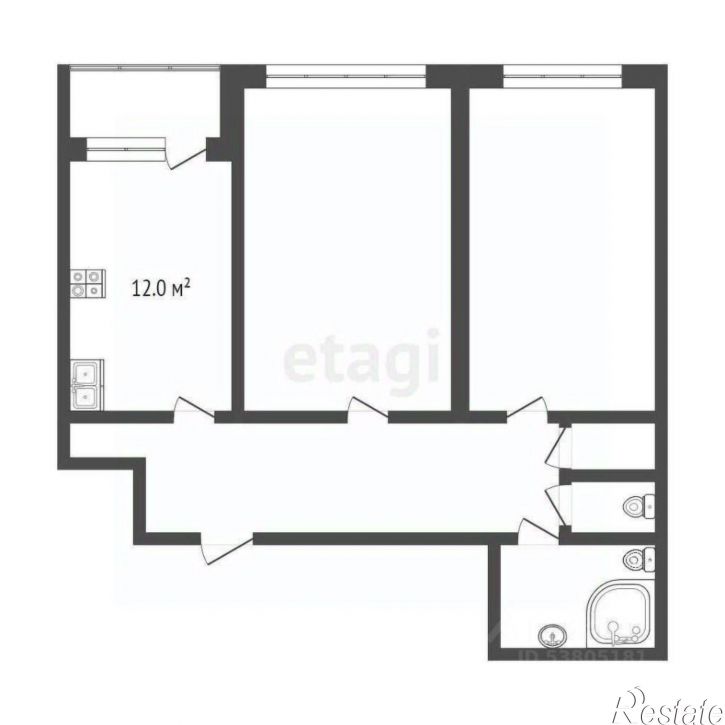 2-комн квартира Гвардейский переулок, 11/4,  д. 11/4
