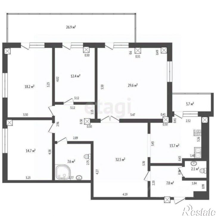 4-комн квартира