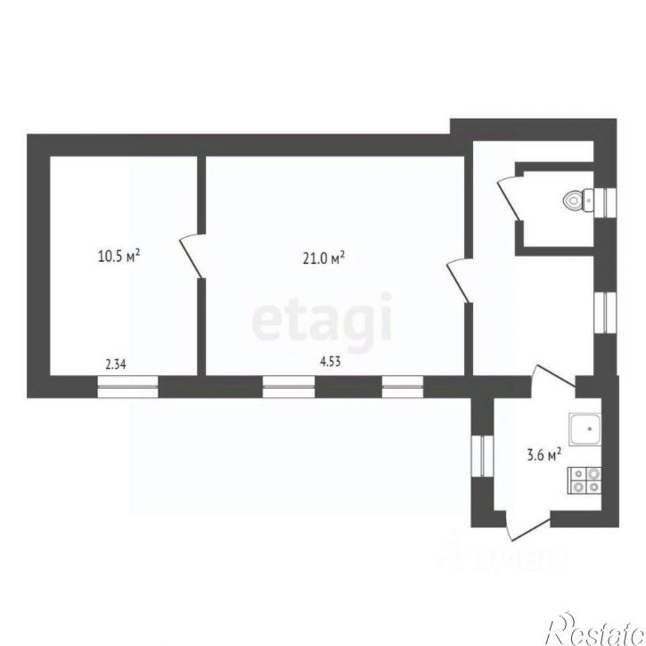 2-комн квартира