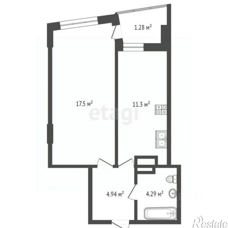 2-комн квартира