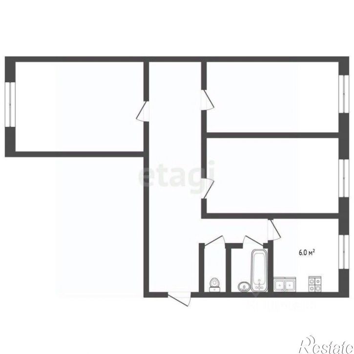 3-комн квартира проспект Стачки, 199 к3Г,  д. 199 к3Г