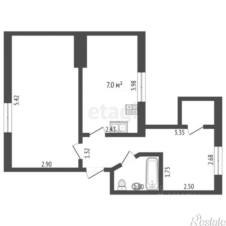 2-комн квартира Соборный переулок, 89,  д. 89