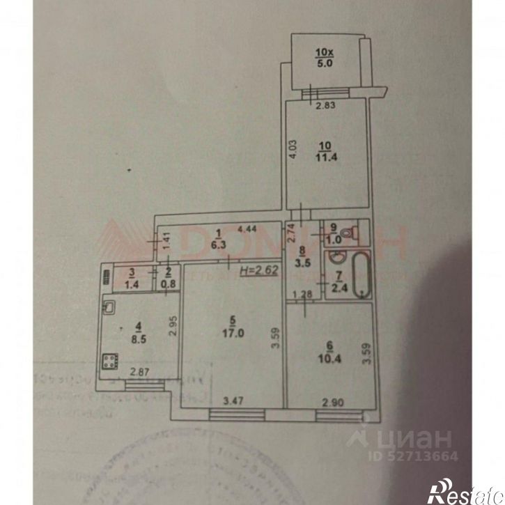 3-комн квартира Вятская улица, 104,  д. 104