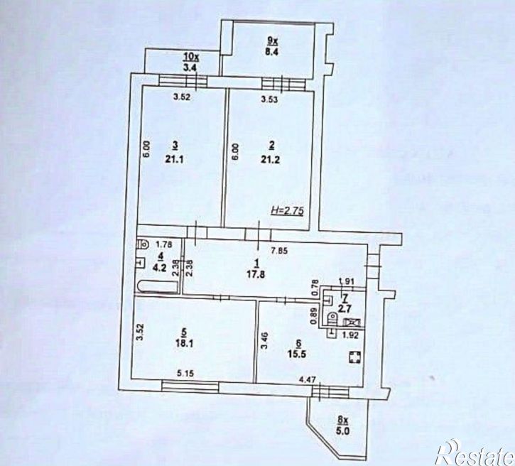 3-комн квартира Соборный переулок, 94А,  д. 94А