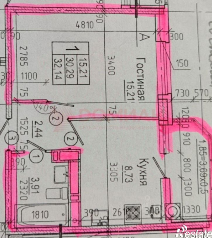 1-комн квартира Ростов-на-Дону г., Пролетарский
