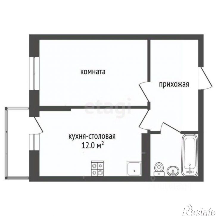 1-комн квартира улица Назарько, 4,  д. 4