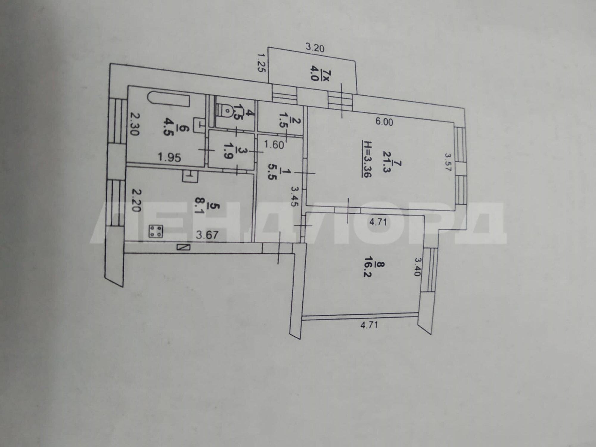 Купить квартиру за 6 200 000 рублей на Верхненольная улица, 5