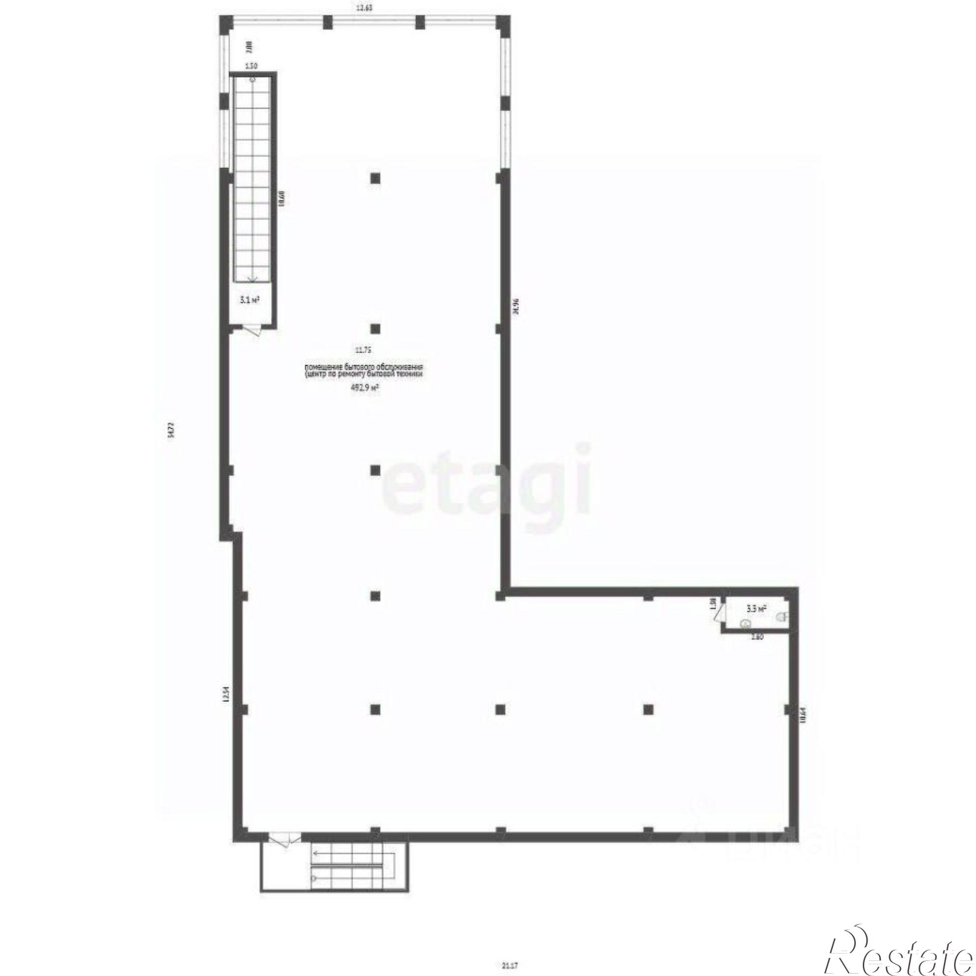 Сдать торговое помещение за 344 400 рублей на ул Вологодская, 34