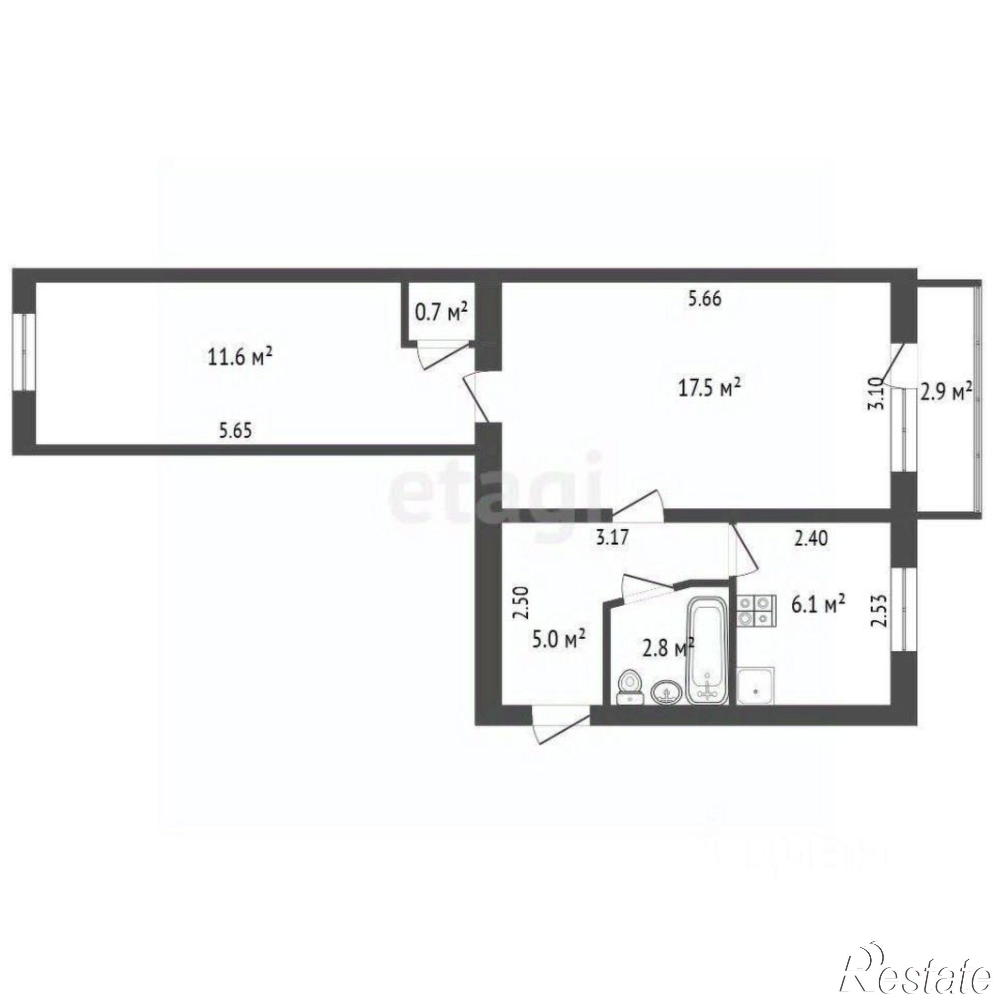 Купить квартиру за 4 150 000 рублей на ул Ларина, 18