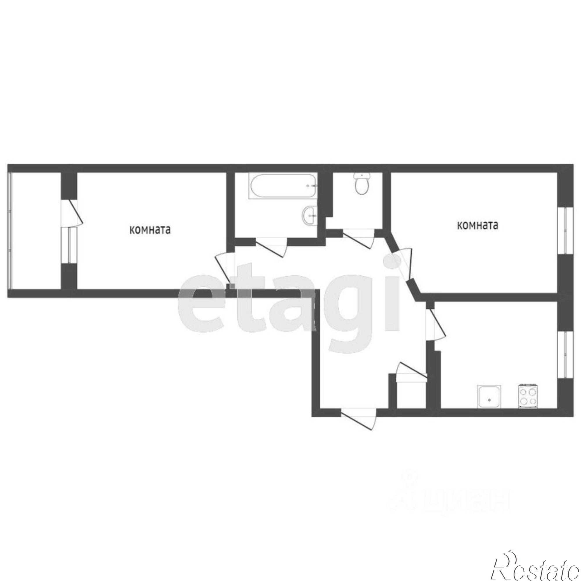 Купить квартиру за 13 925 000 рублей на ул Текучева, 244В