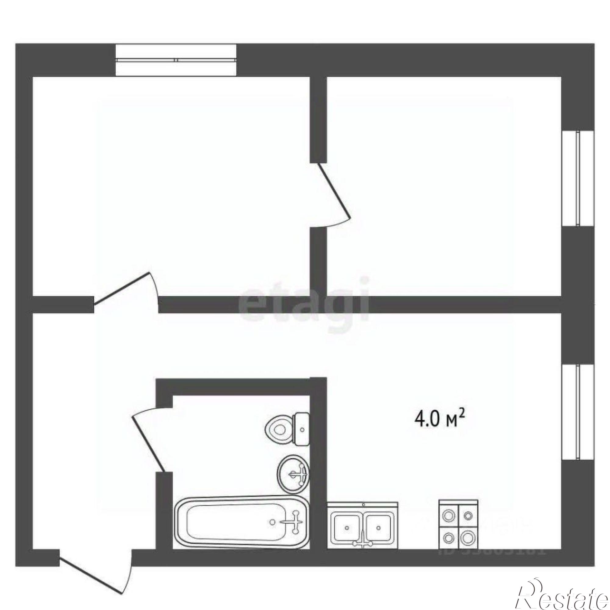 Купить квартиру за 3 200 000 рублей на проспект 40-летия Победы, 53А