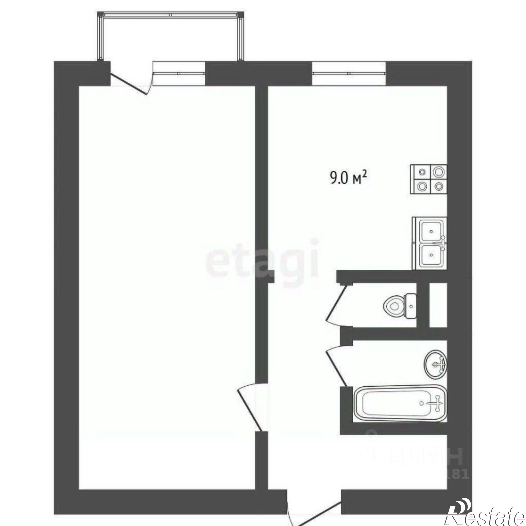 Купить квартиру за 4 450 000 рублей на улица Станиславского, 230/22
