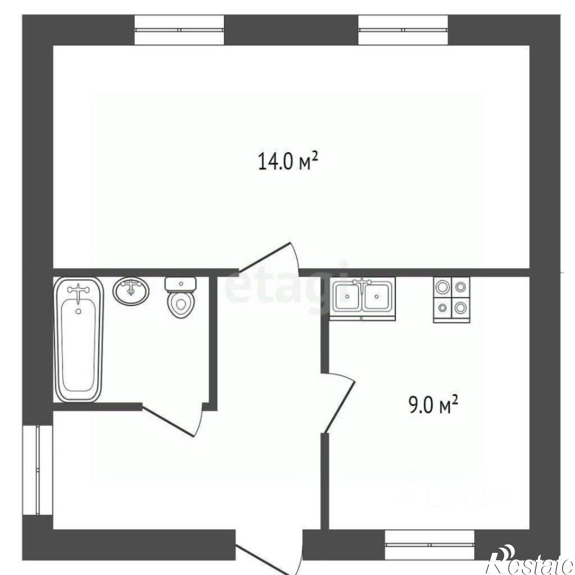 Купить квартиру за 3 350 000 рублей на Халтуринский пер, 9