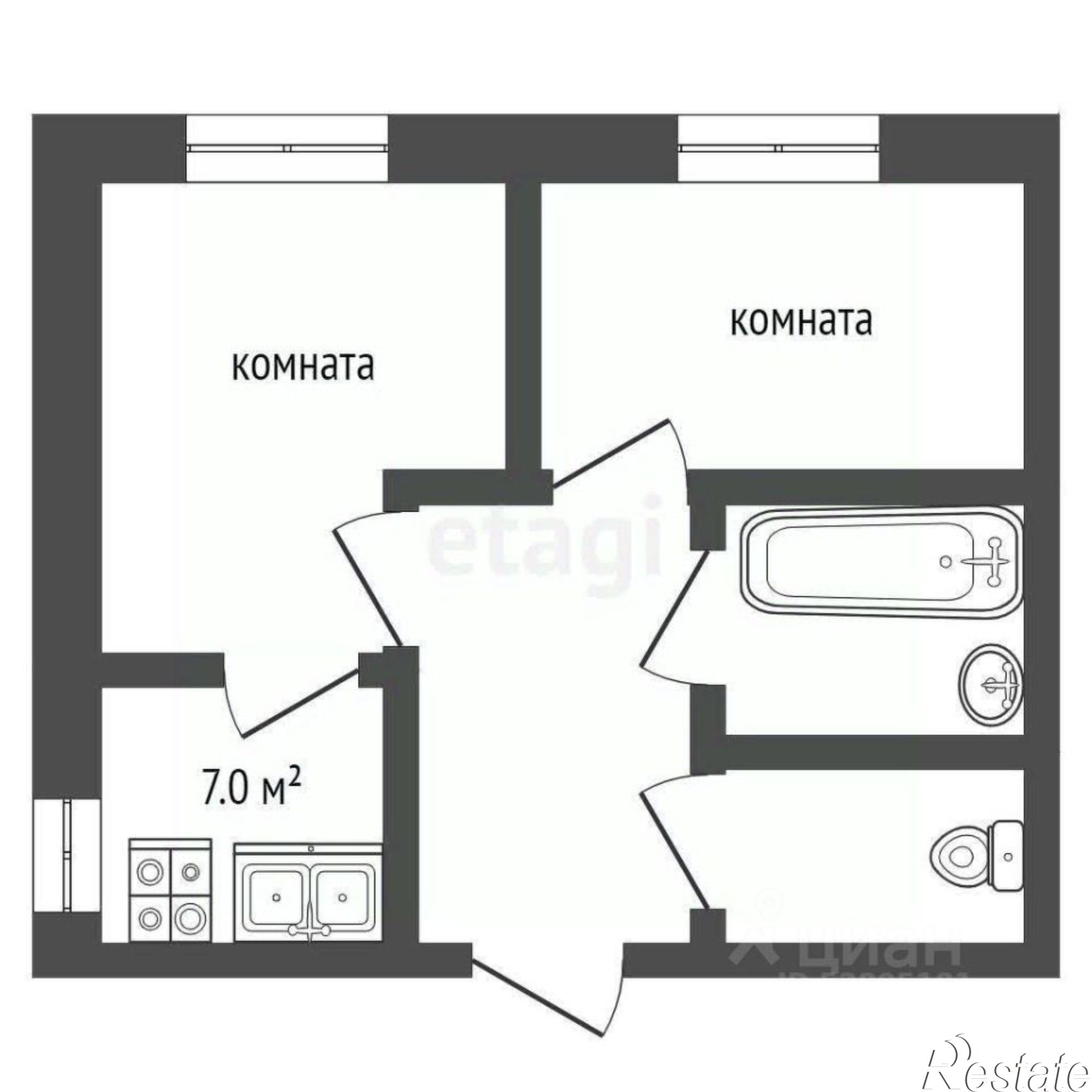 Купить квартиру за 4 500 000 рублей на ул Тургеневская, 63