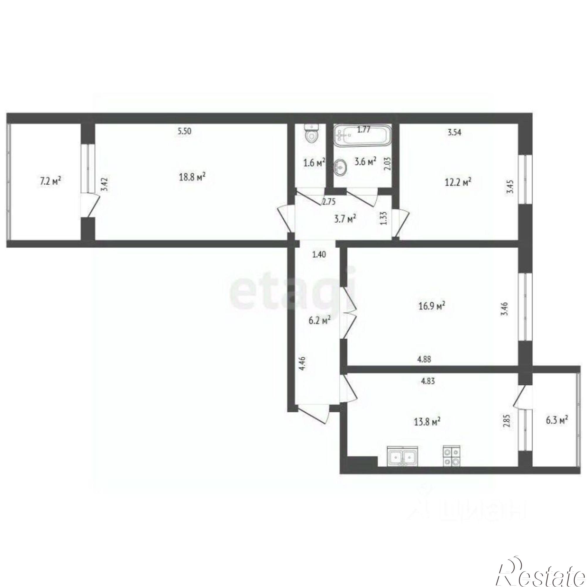 Купить квартиру за 9 016 000 рублей на улица 339-й Стрелковой Дивизии, 27