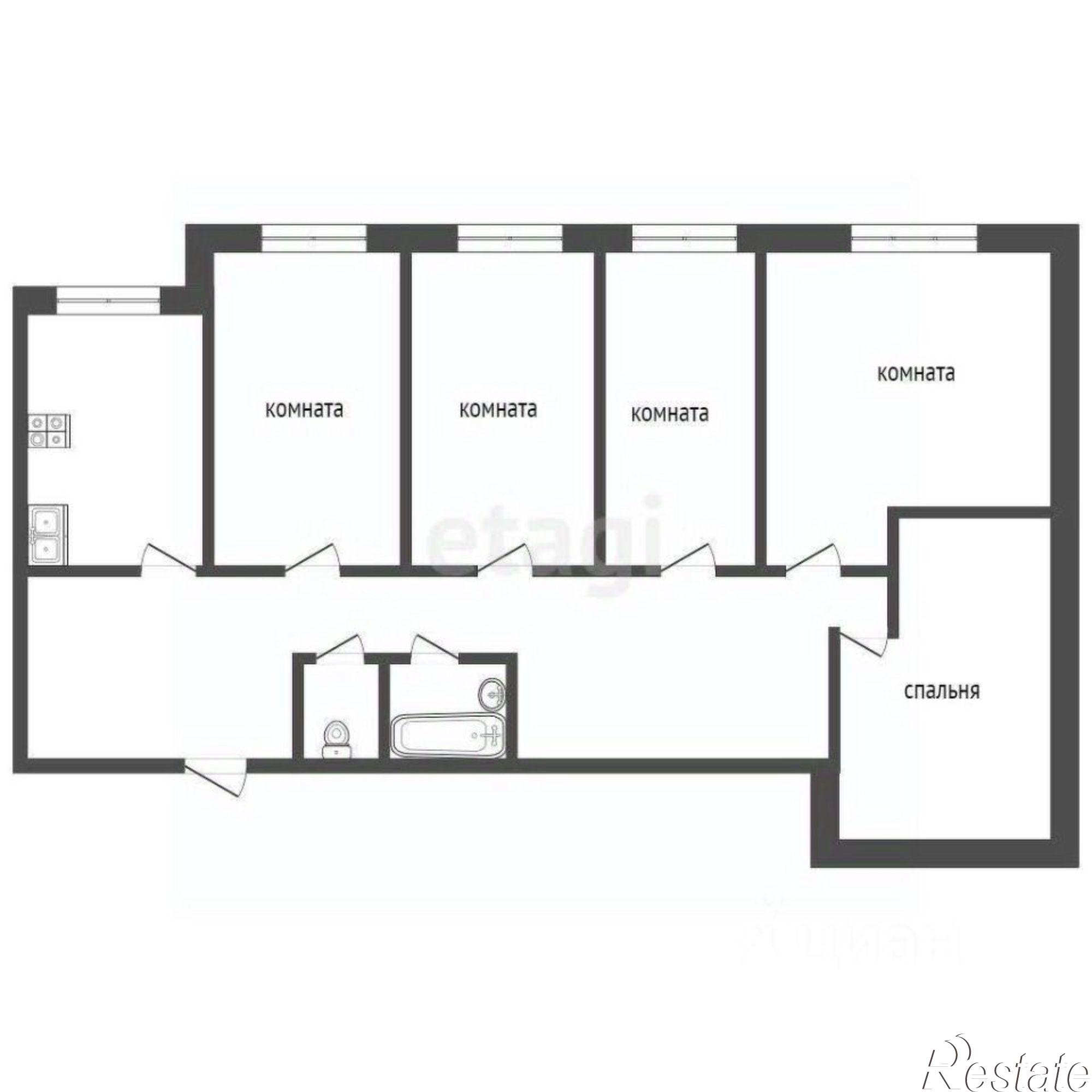 Купить квартиру за 9 500 000 рублей на проспект 40-летия Победы, 318 к1