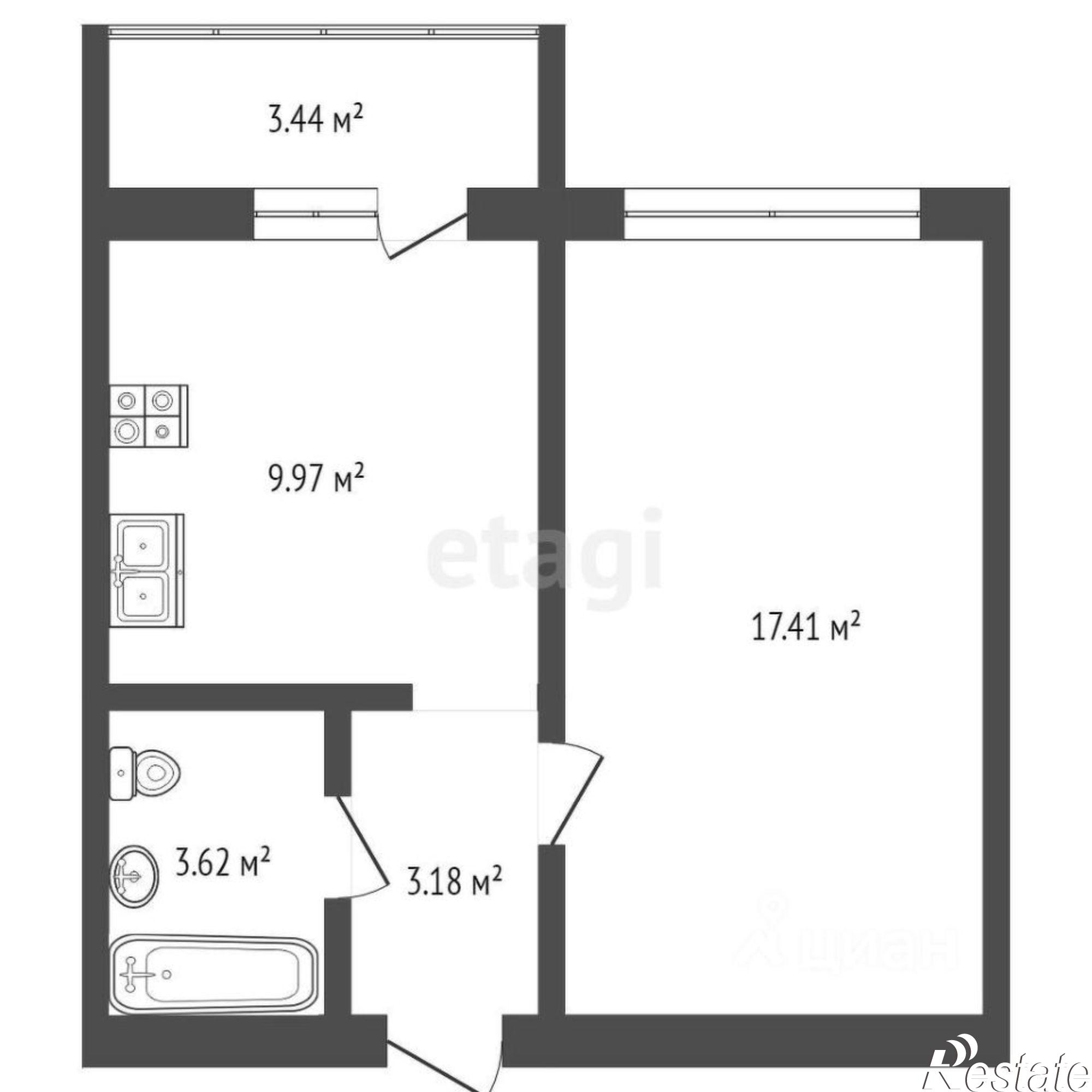 Купить квартиру за 4 150 000 рублей на ул Дмитрия Петрова, 6