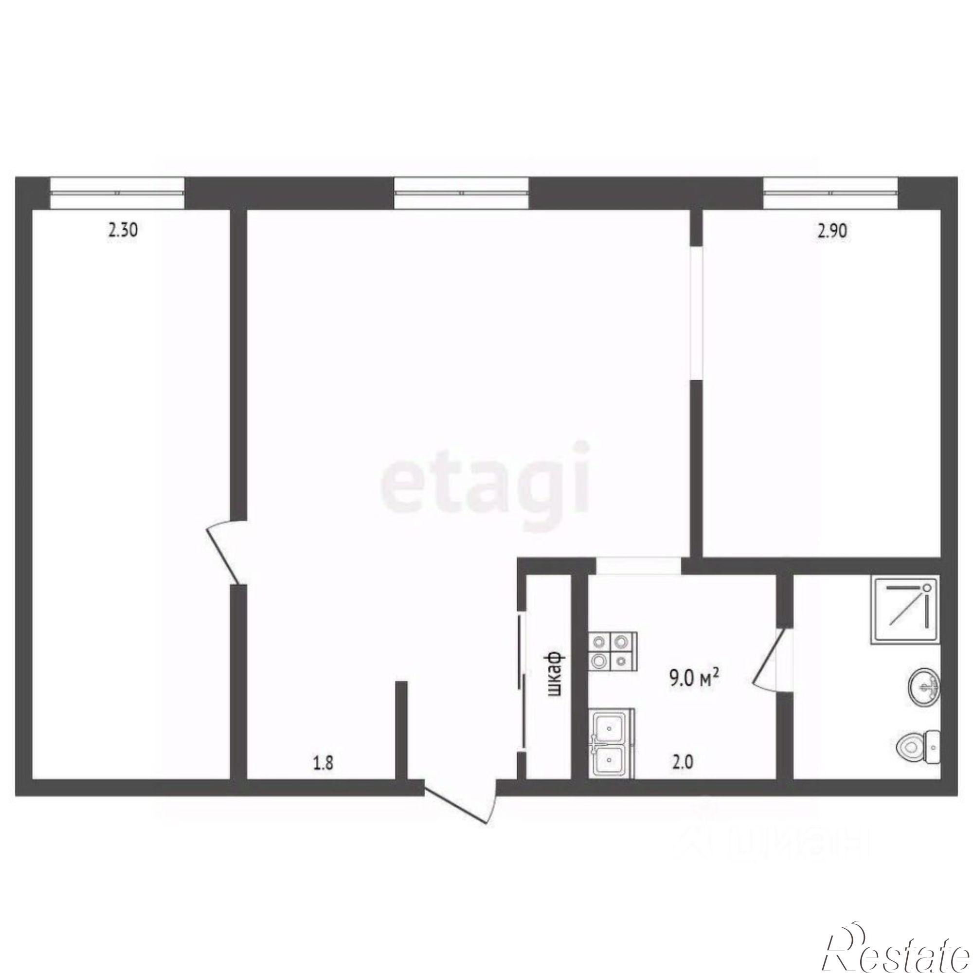 Купить квартиру за 9 016 000 рублей на проспект Солженицына, 17