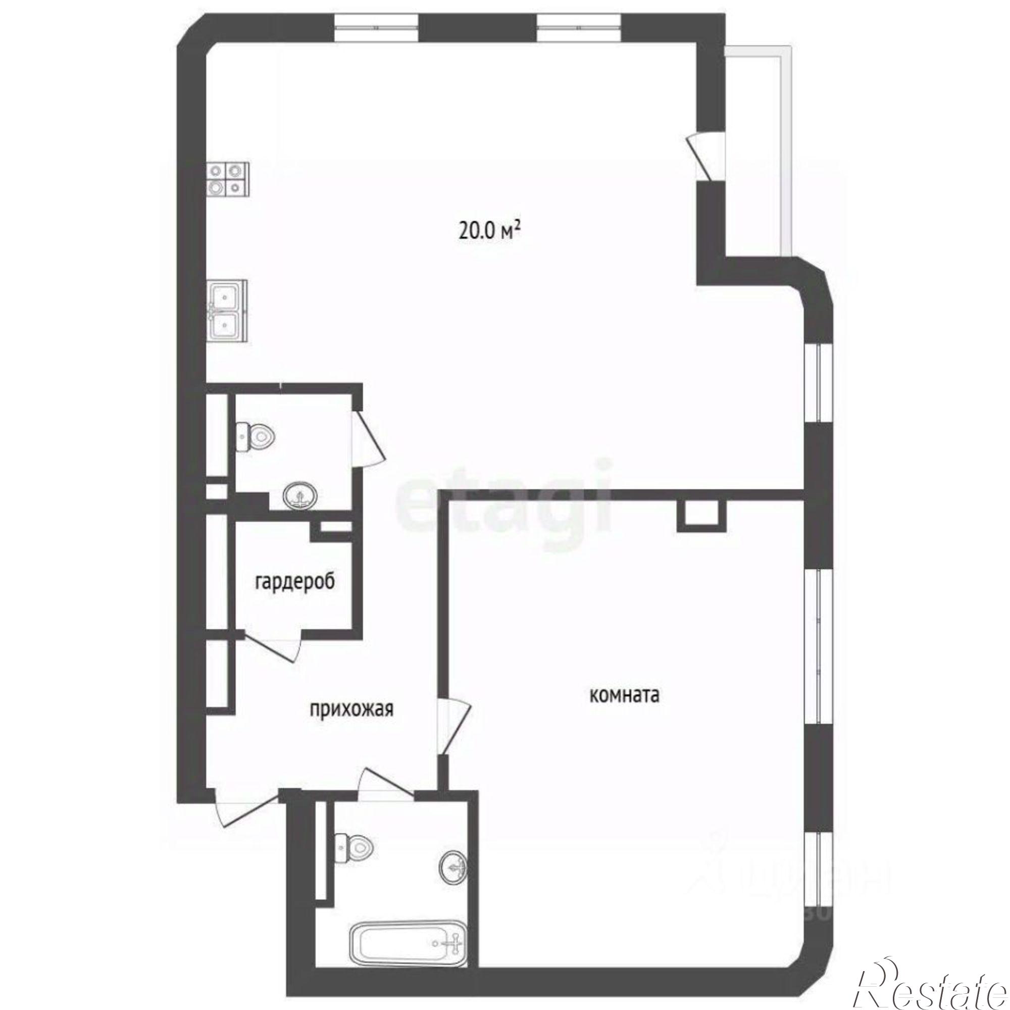 Купить квартиру за 24 000 000 рублей на улица Шаумяна, 40