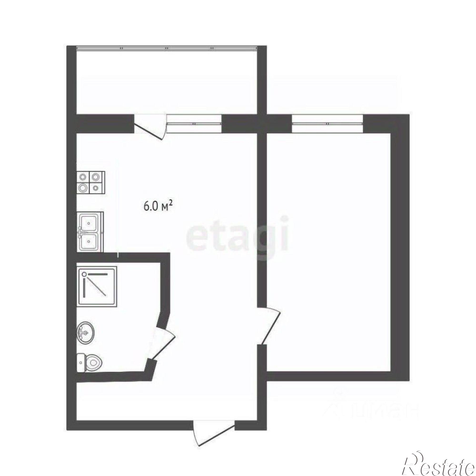 Купить квартиру за 6 000 000 рублей на Соляной спуск, 6