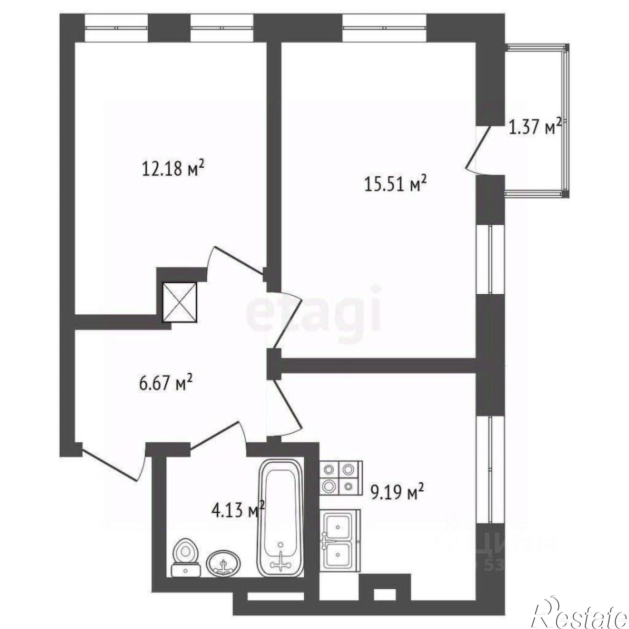 Купить квартиру за 10 770 000 рублей на Соборный переулок, 98