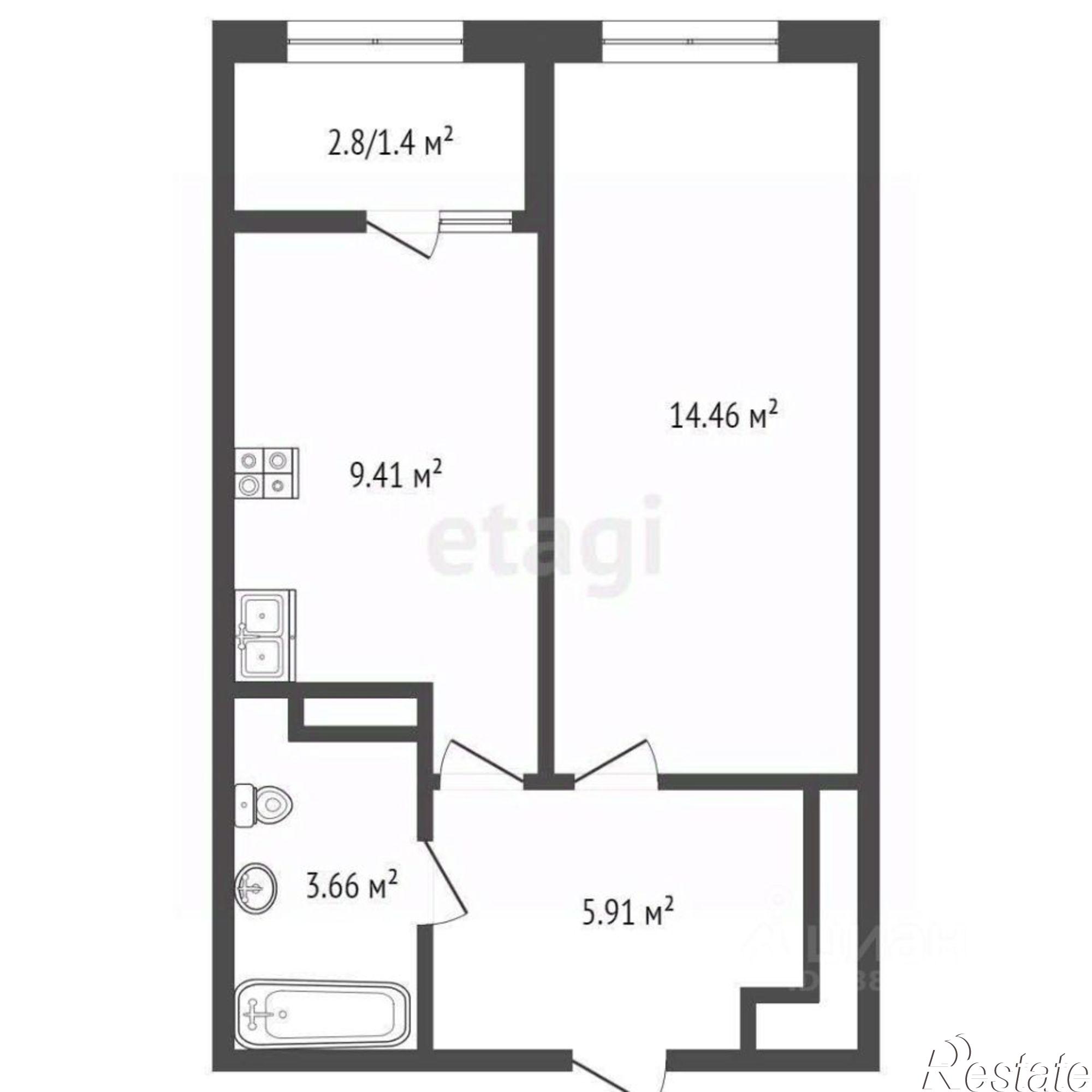 Купить квартиру за 4 800 000 рублей на улица Зорге, 11/1