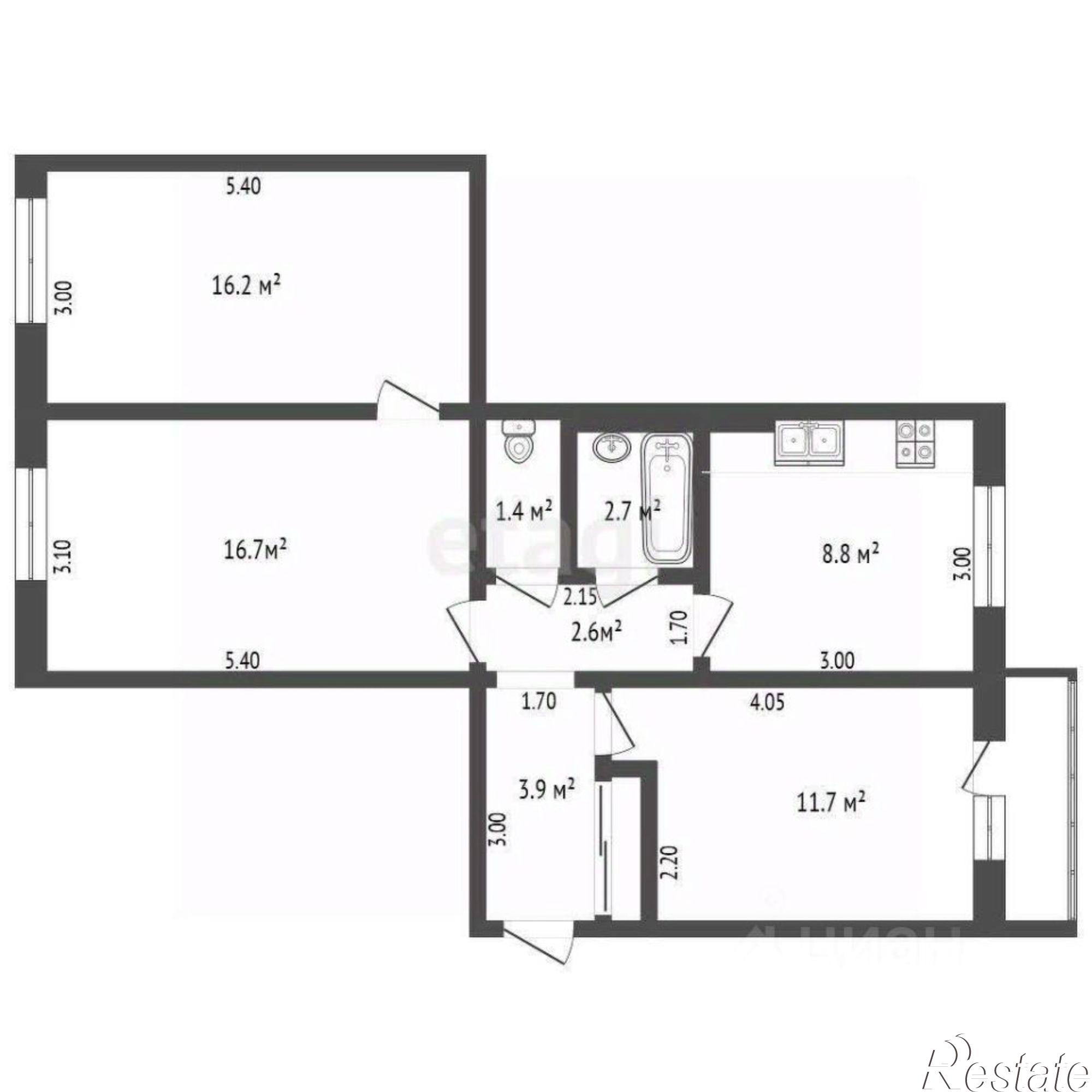 Купить квартиру за 4 600 000 рублей на улица Тимошенко, 8