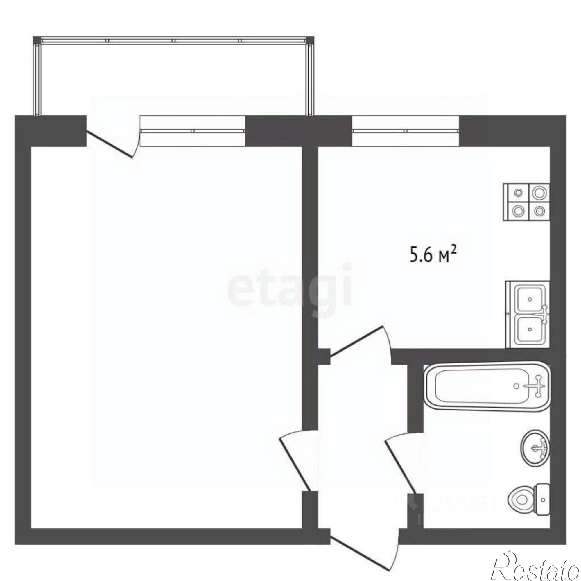 Купить квартиру за 4 690 000 рублей на Зональный переулок, 28