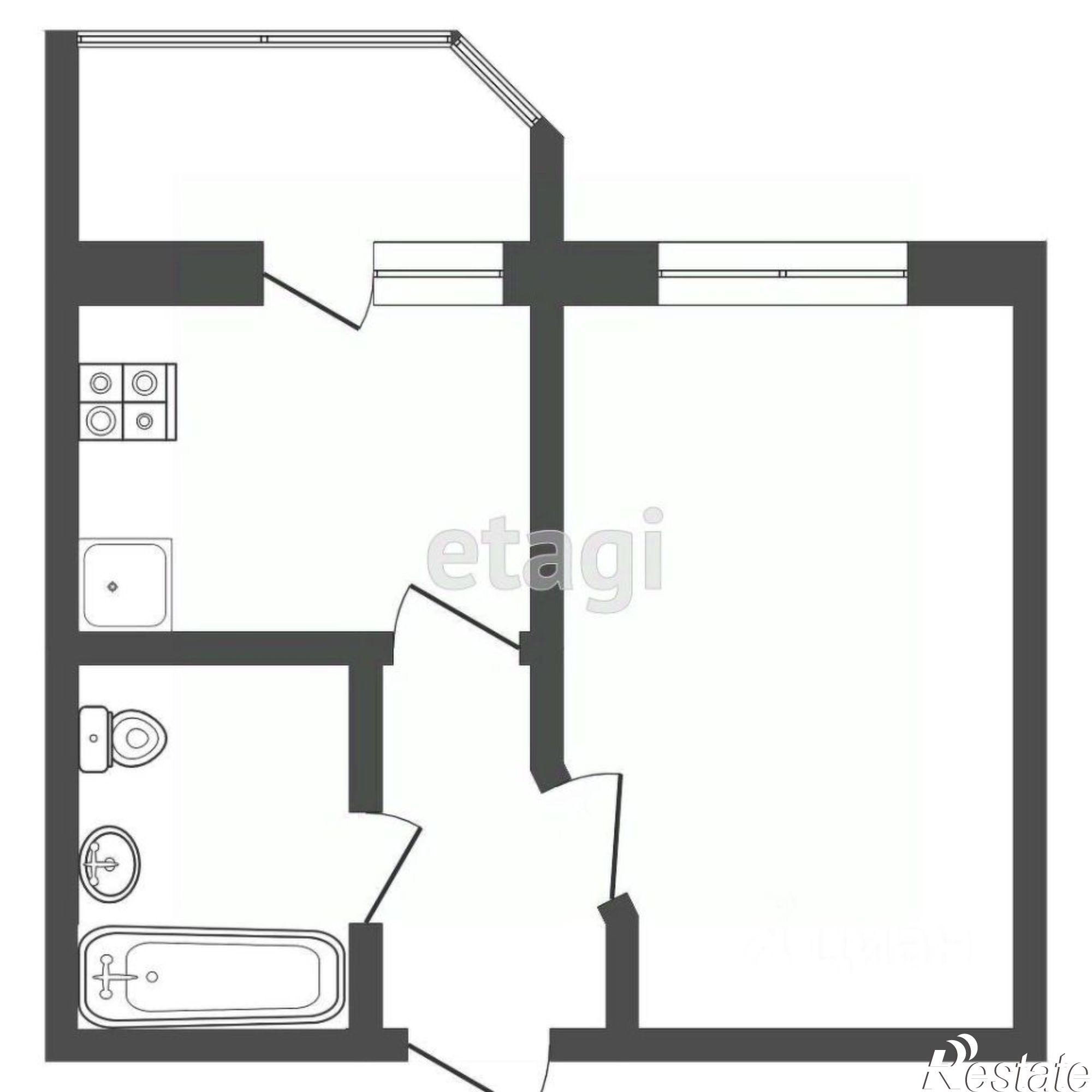 Купить квартиру за 5 980 000 рублей на Автобусный переулок, 2 с1