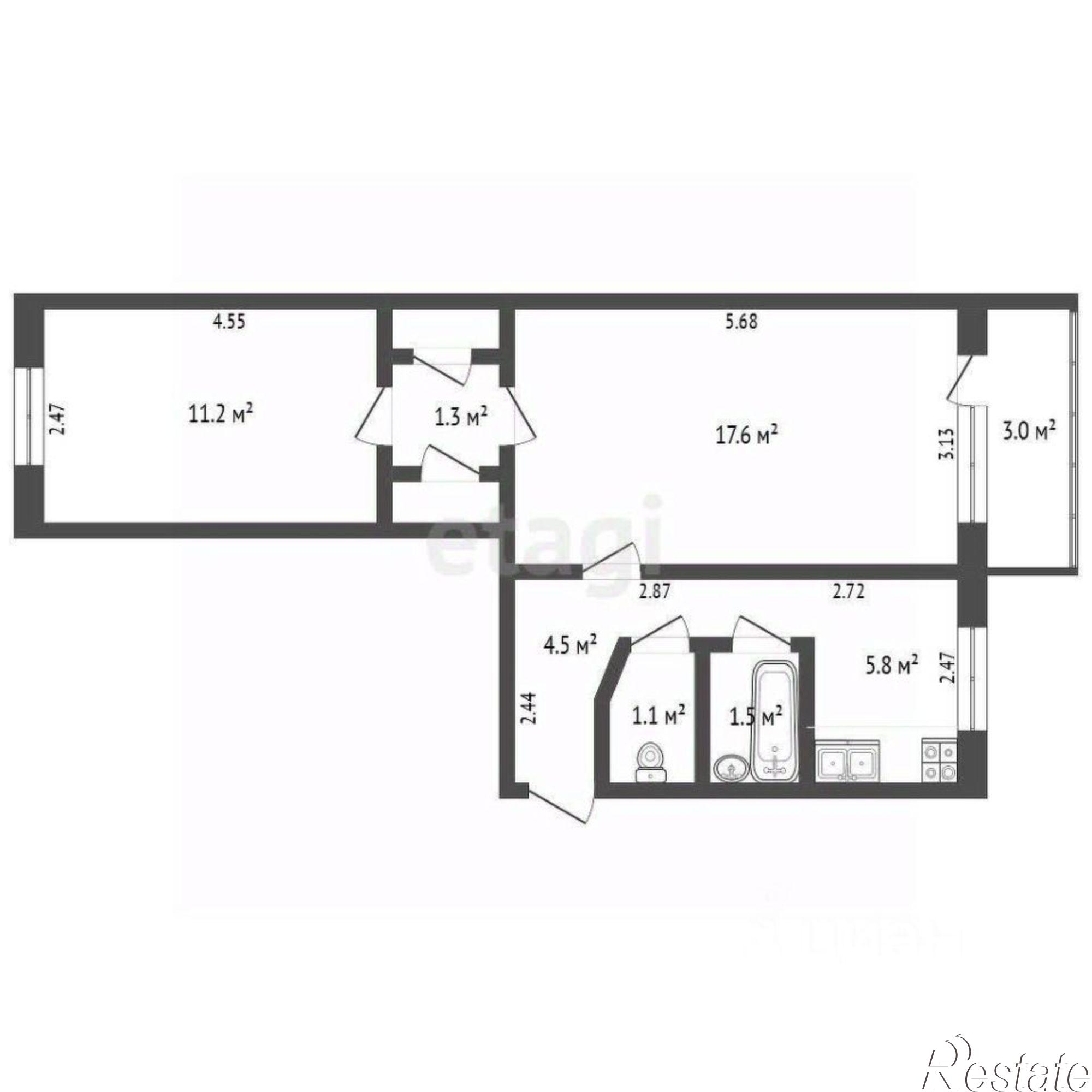 Купить квартиру за 3 900 000 рублей на ул Тружеников, 12