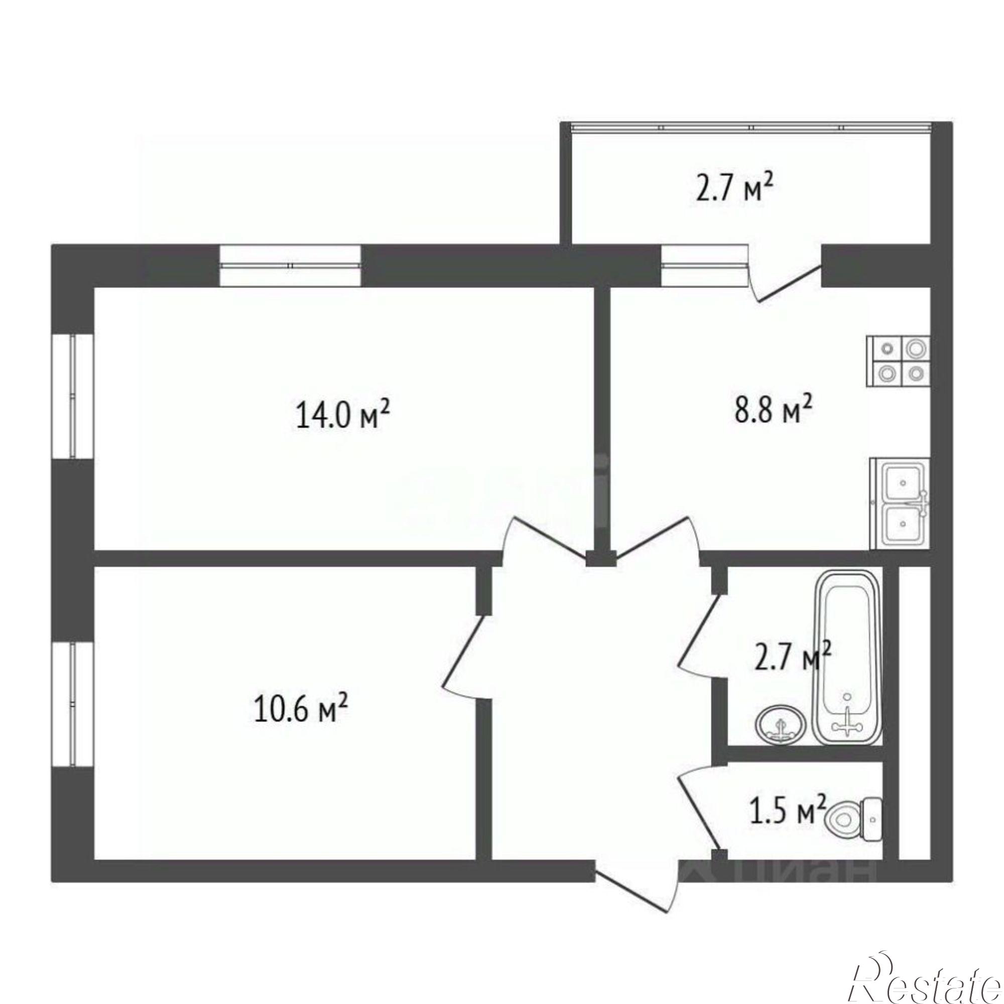Купить квартиру за 5 000 000 рублей на улица Ерёменко, 112
