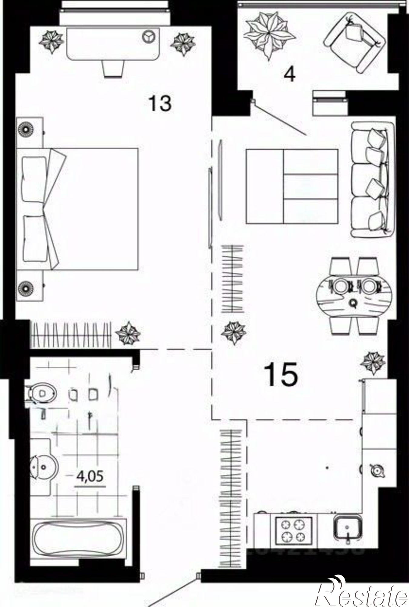 Купить квартиру за 4 800 000 рублей на 26-я линия, 31