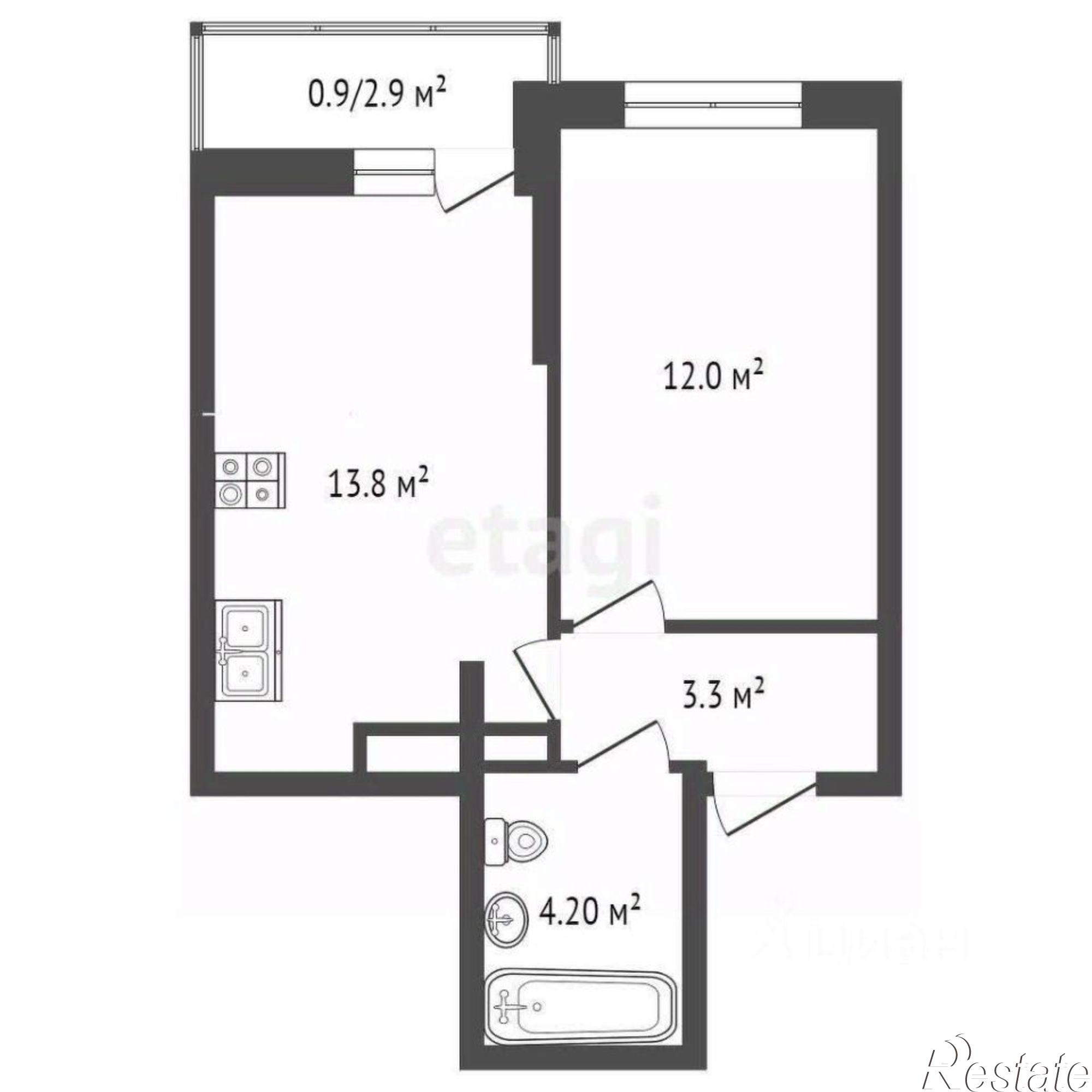 Купить квартиру за 6 150 000 рублей на улица Назарько, 4