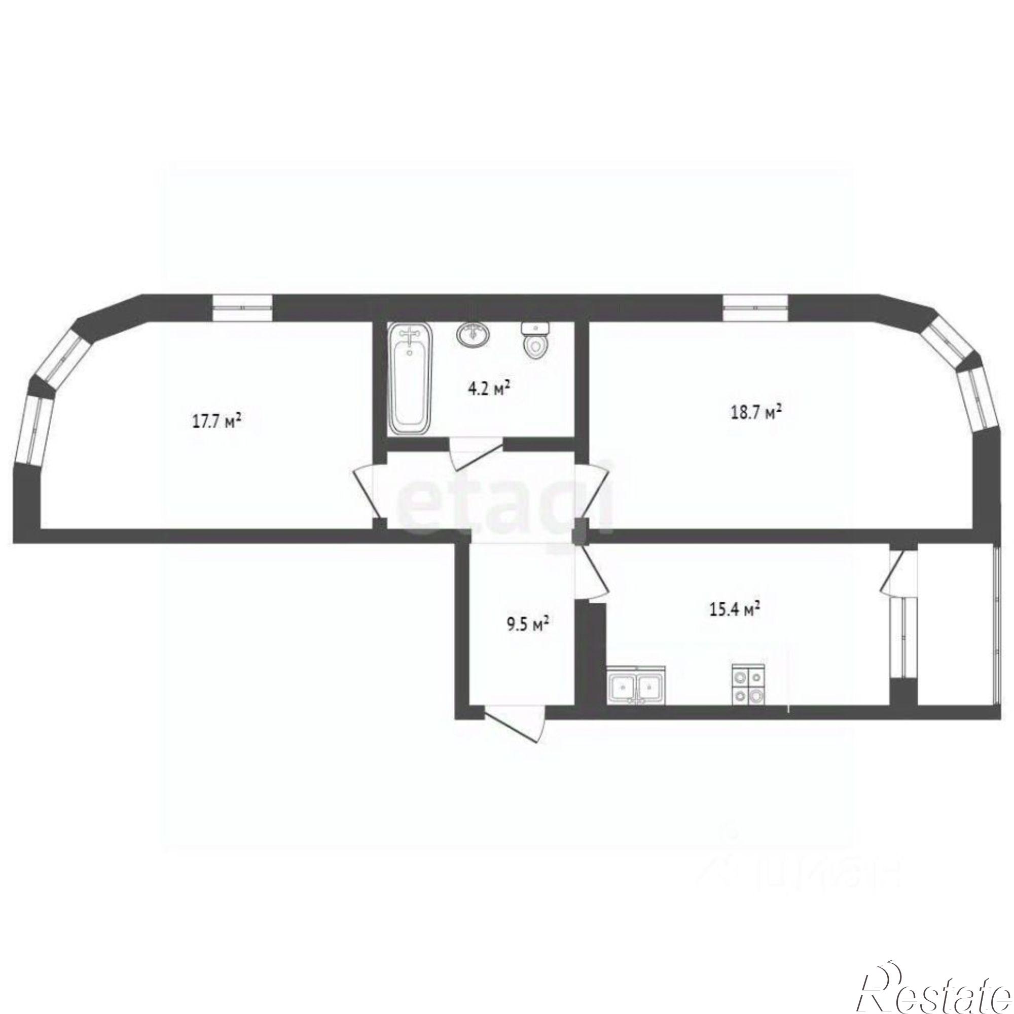 Купить квартиру за 10 000 000 рублей на улица Бориса Слюсаря, 15 с1