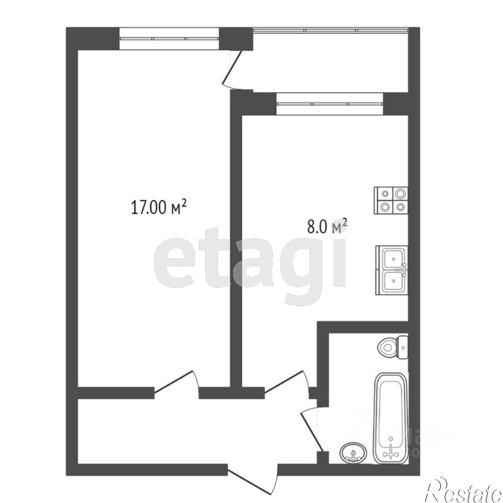 Купить квартиру за 5 500 000 рублей на бульвар Комарова, 9/1