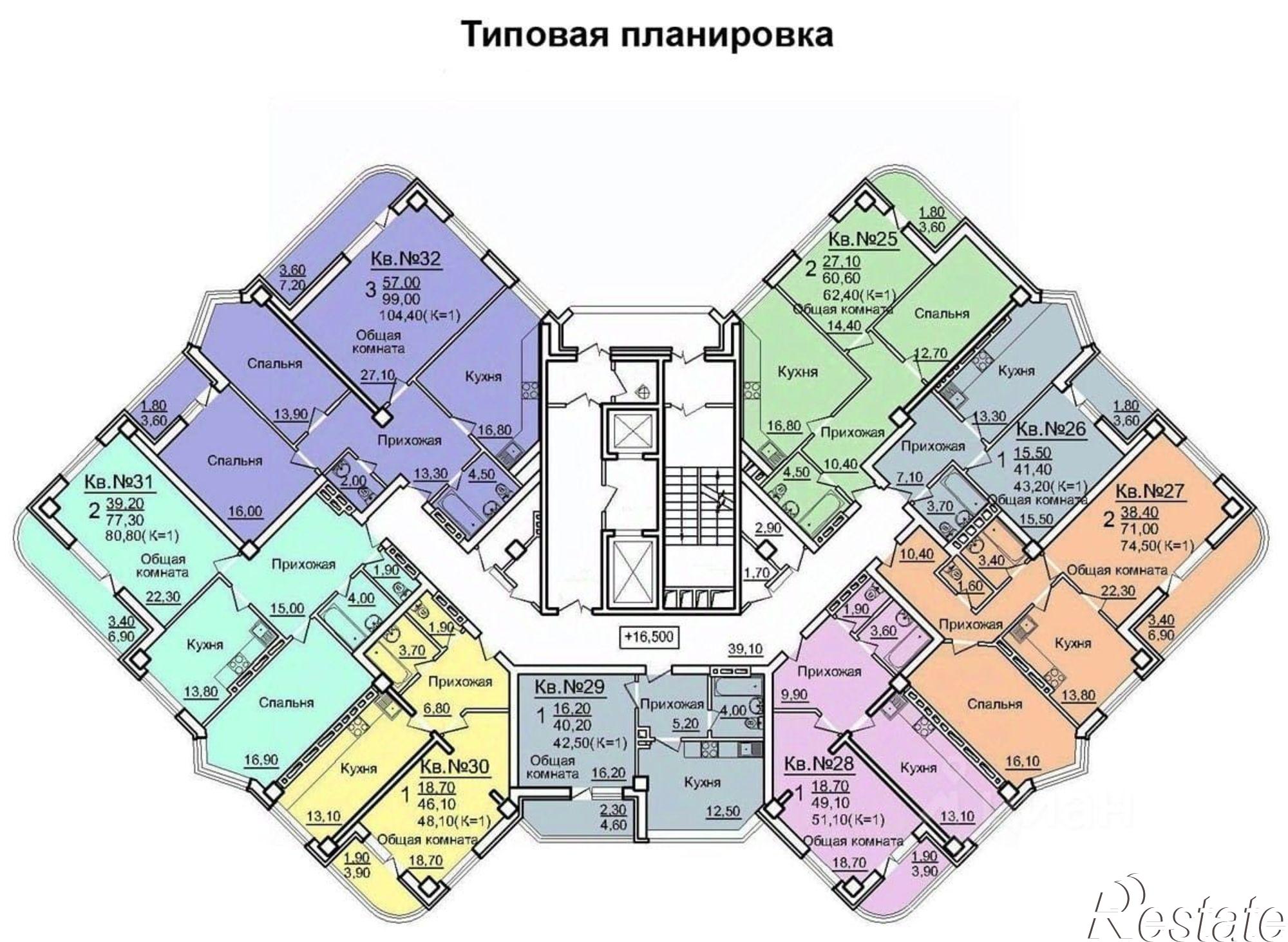 Купить квартиру за 7 177 000 рублей на Будённовский проспект, 66