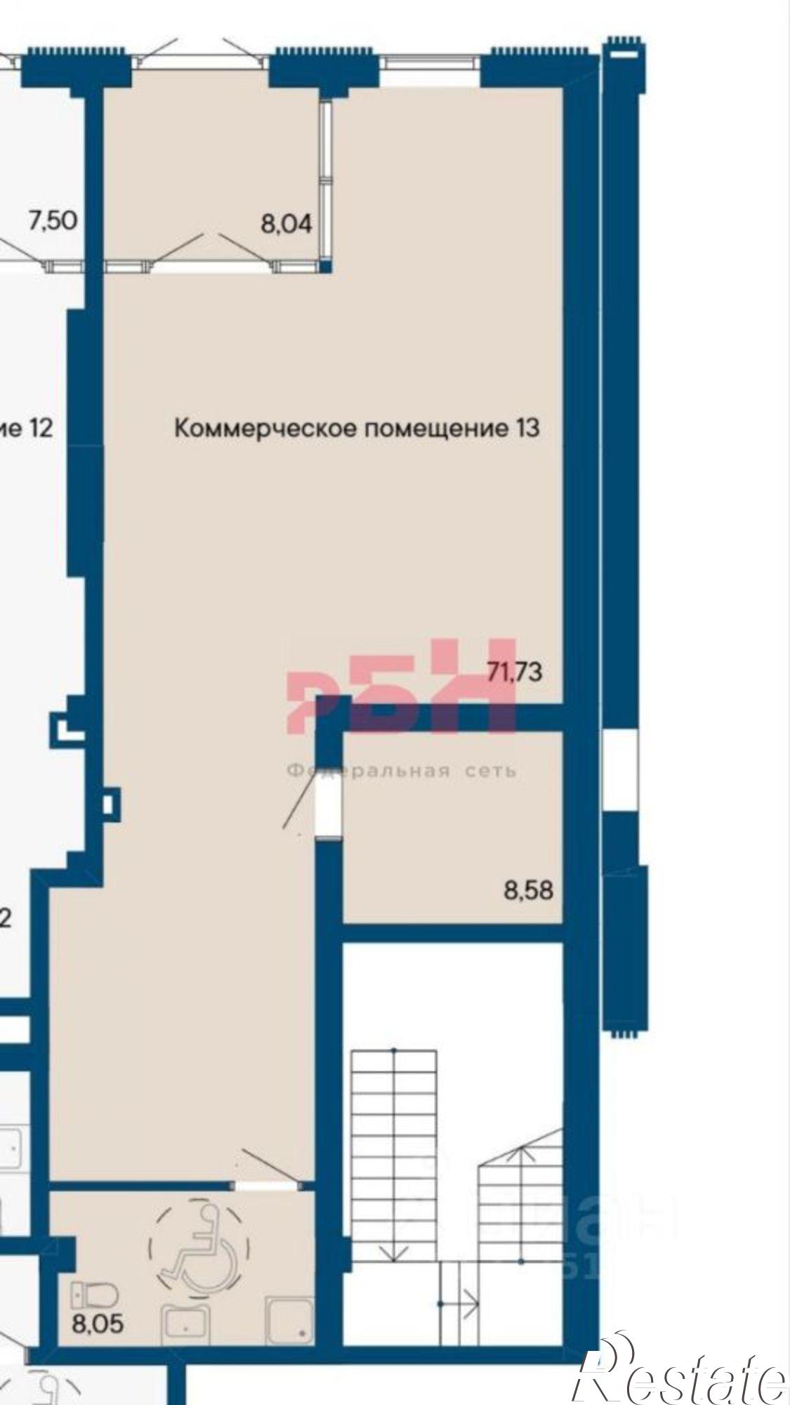 Купить помещение свободного назначения за 22 172 100 рублей на Бориславский переулок