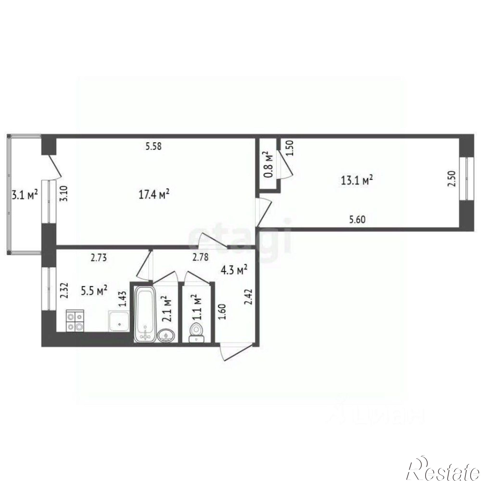 Купить квартиру за 4 200 000 рублей на улица Тружеников, 4