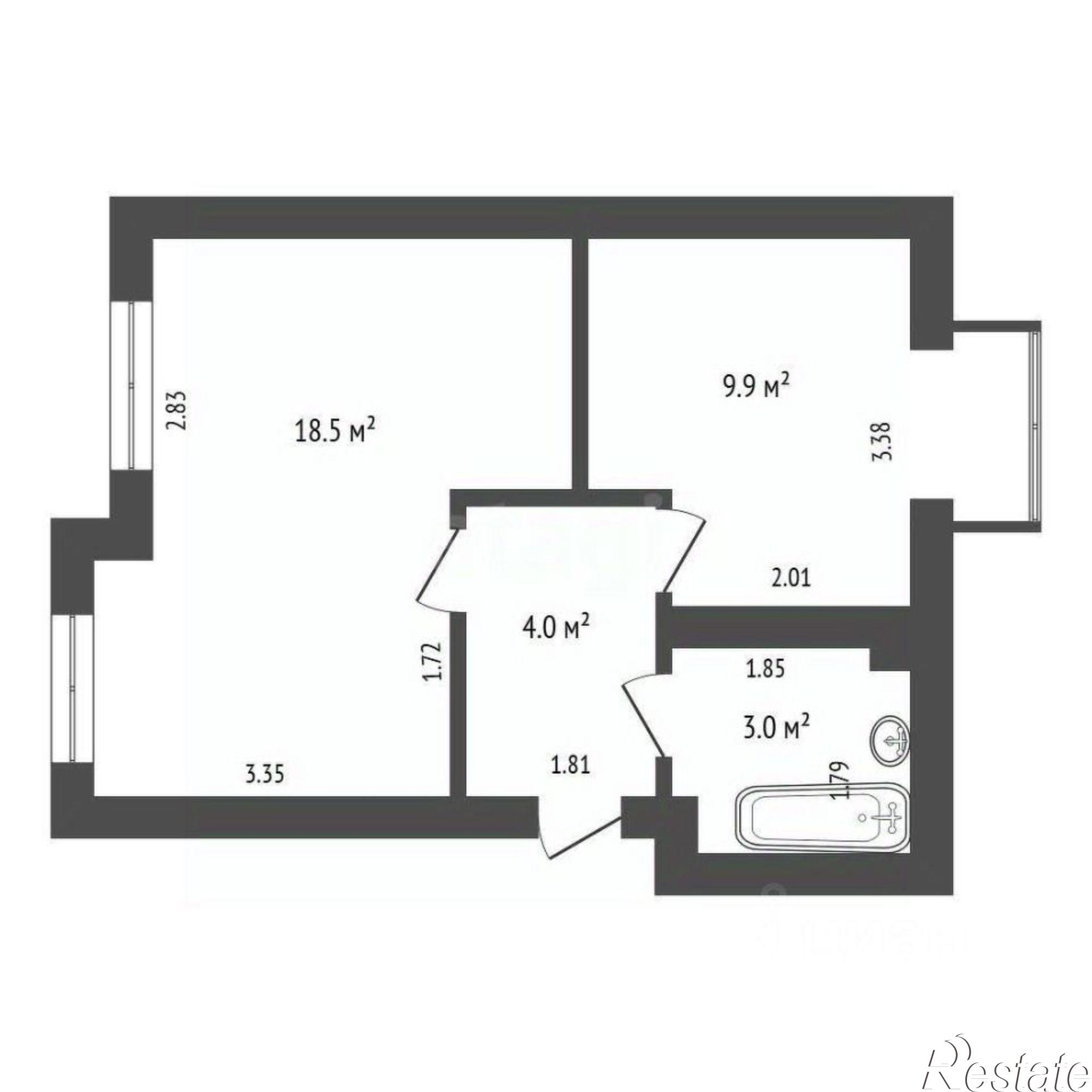 Купить квартиру за 5 200 000 рублей на улица 339-й Стрелковой Дивизии, 21 к4