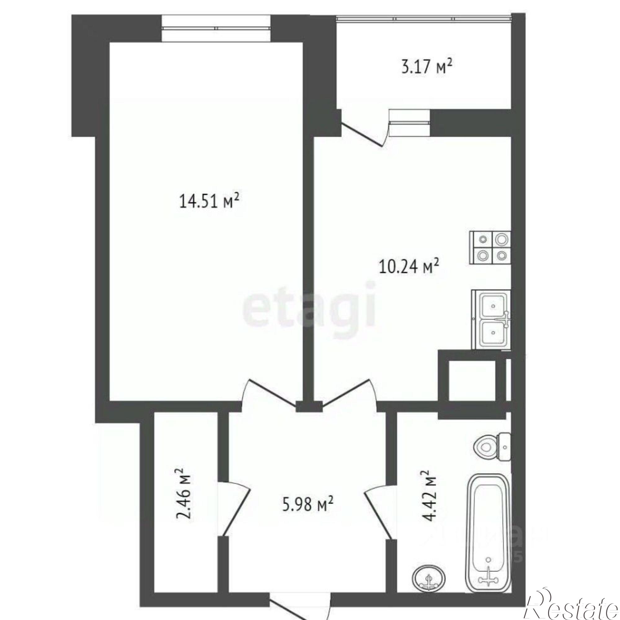 Купить квартиру за 6 850 000 рублей на Тибетская улица, 1В с3
