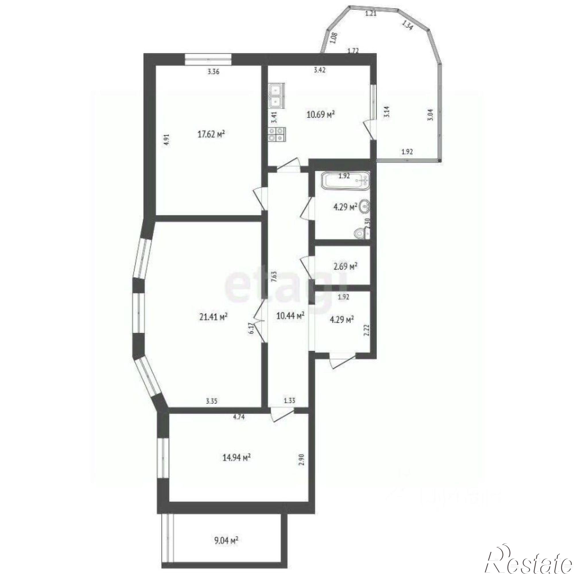 Купить квартиру за 17 000 000 рублей на проспект Ленина, 68А