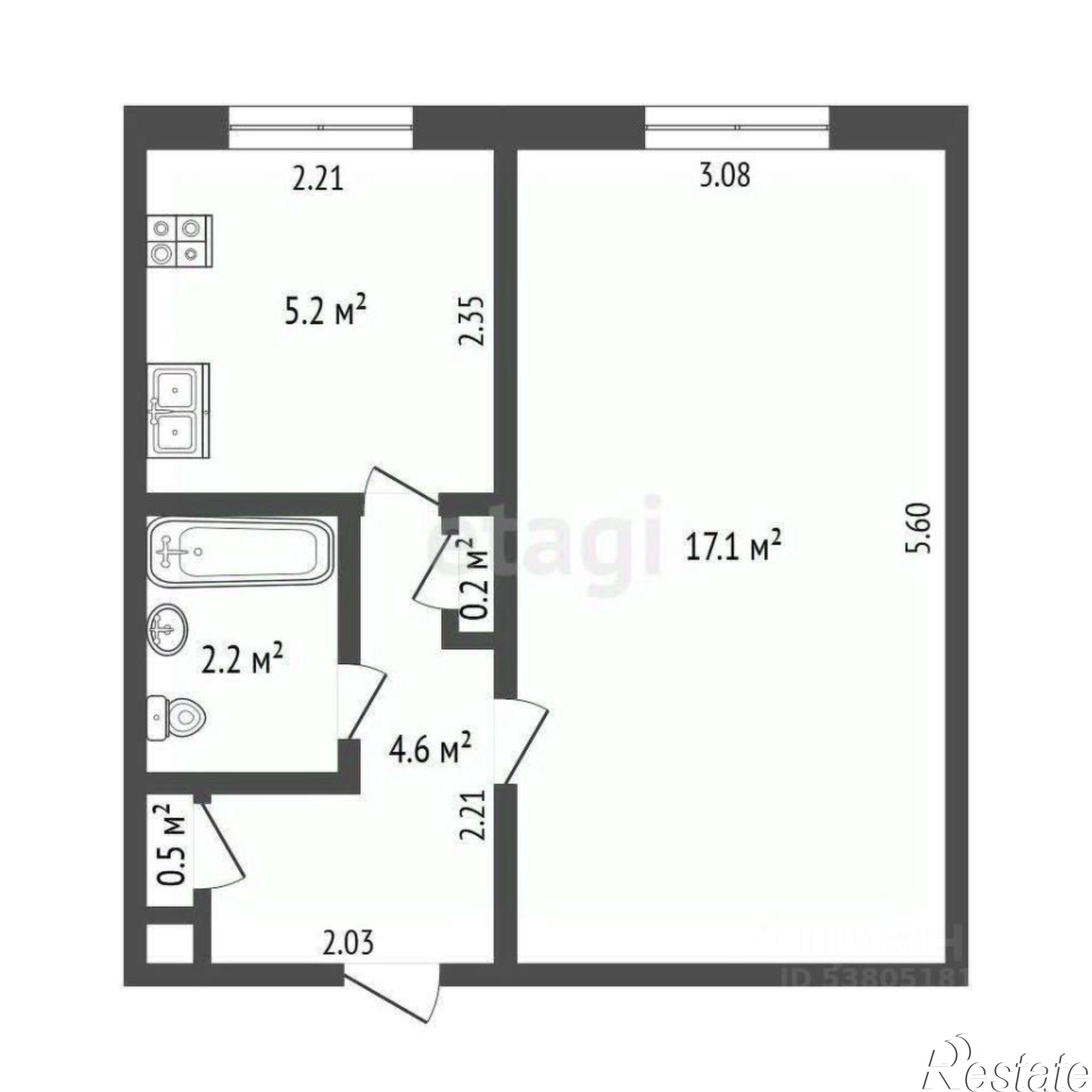 Купить квартиру за 2 650 000 рублей на улица Беляева, 26 к2